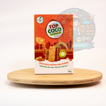 My Phuong Food TOP COCO kokosové krekry s arašidami 180g